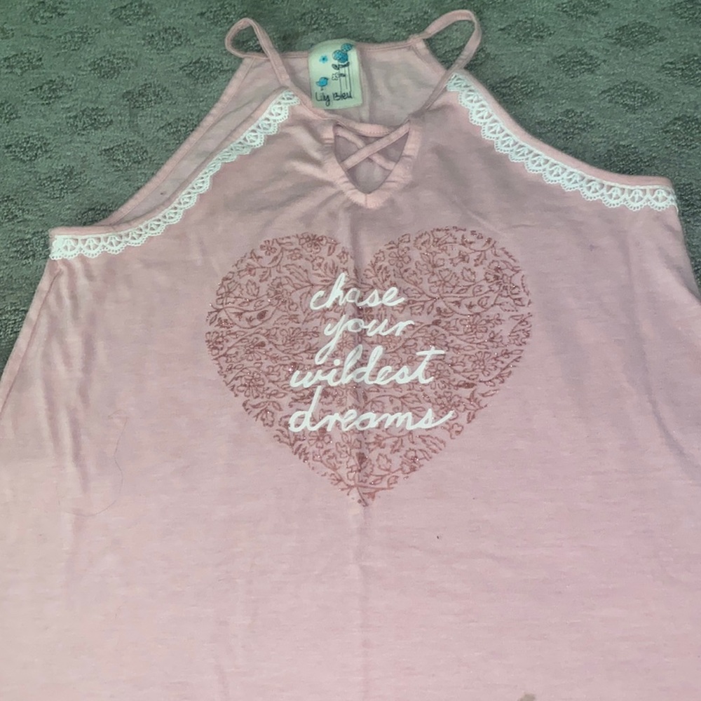 A girly pink tank top